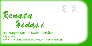renata hidasi business card
