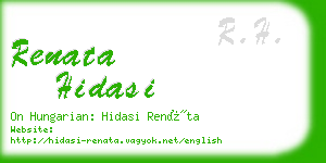 renata hidasi business card